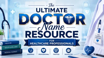 The Ultimate Doctor Name Resource for Healthcare Professionals