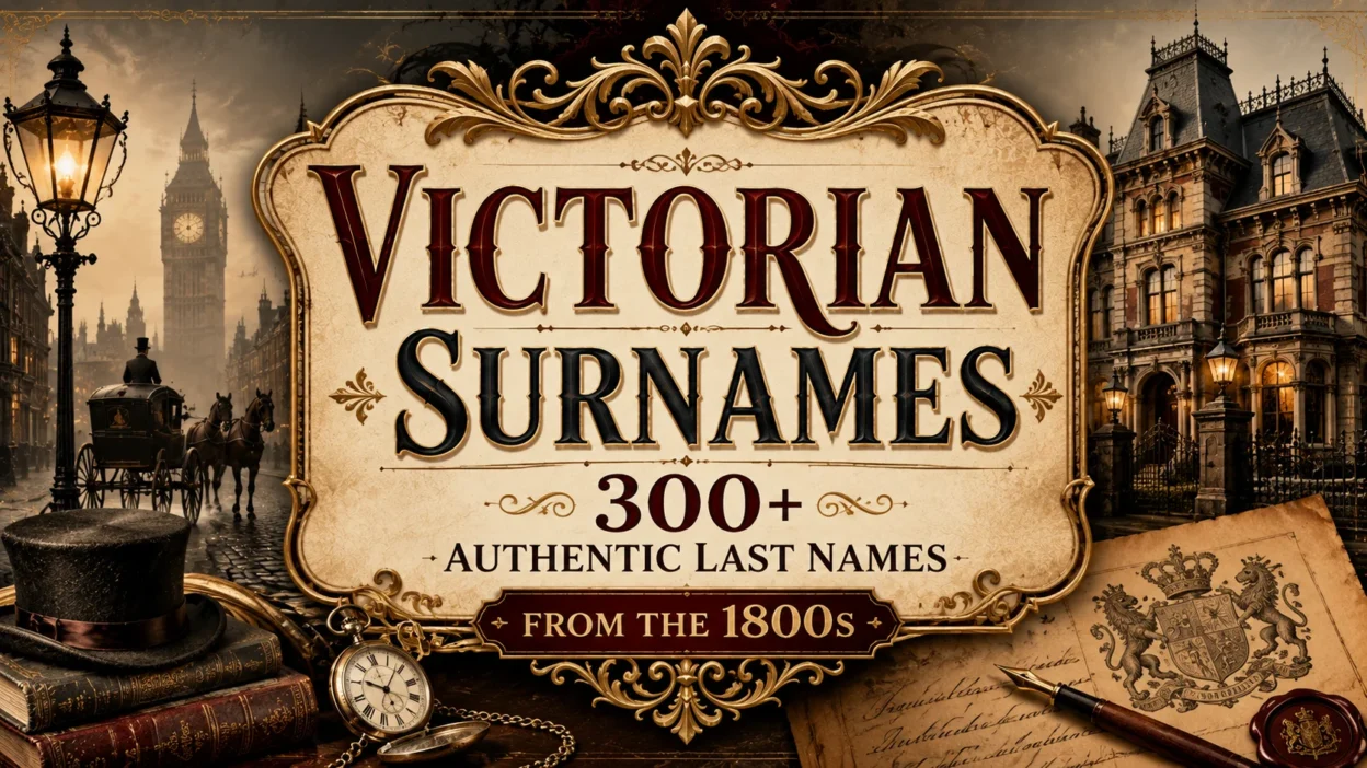 Victorian Surnames 300+ Authentic Last Names from the 1800s