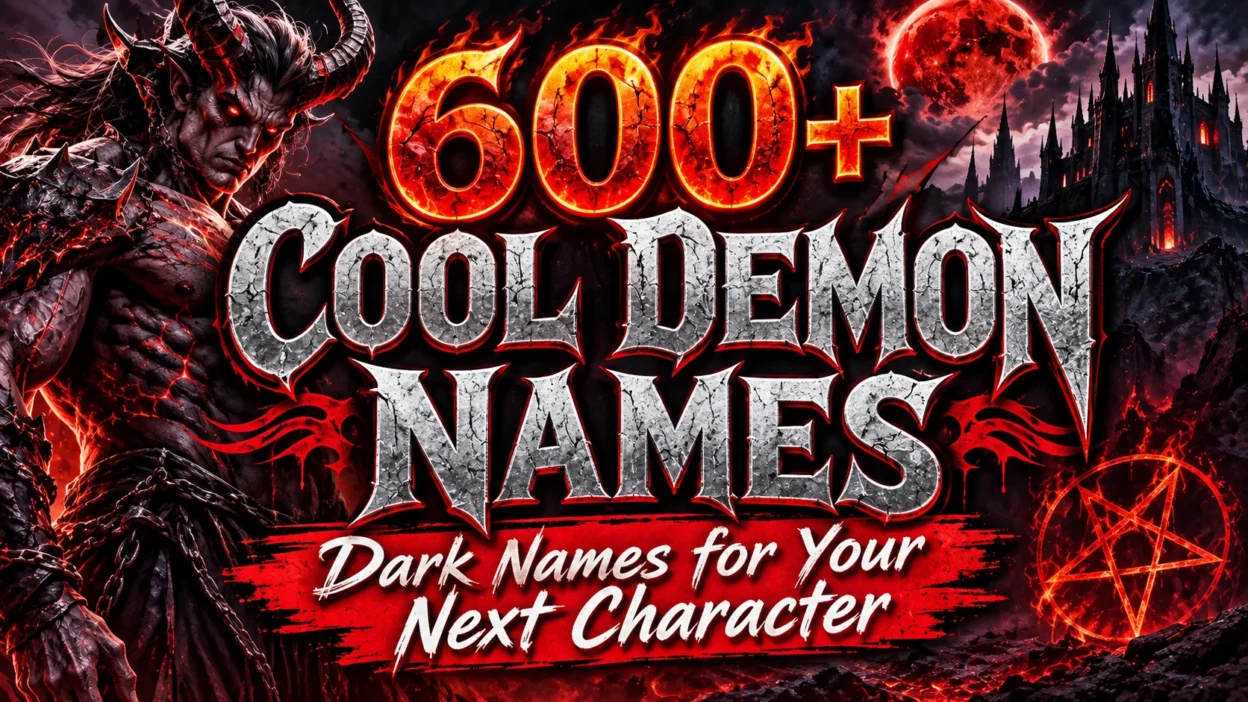 600+ Cool Demon Names Dark Names for Your Next Character