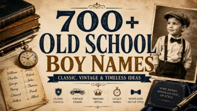 700+ Old School Boy Names Classic, Vintage & Timeless Ideas
