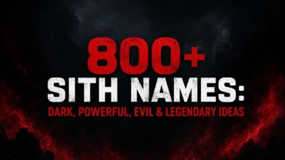 800+ Sith Names Dark, Powerful, Evil & Legendary Ideas