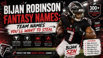 Bijan Robinson Fantasy Names Team Names You’ll Want to Steal