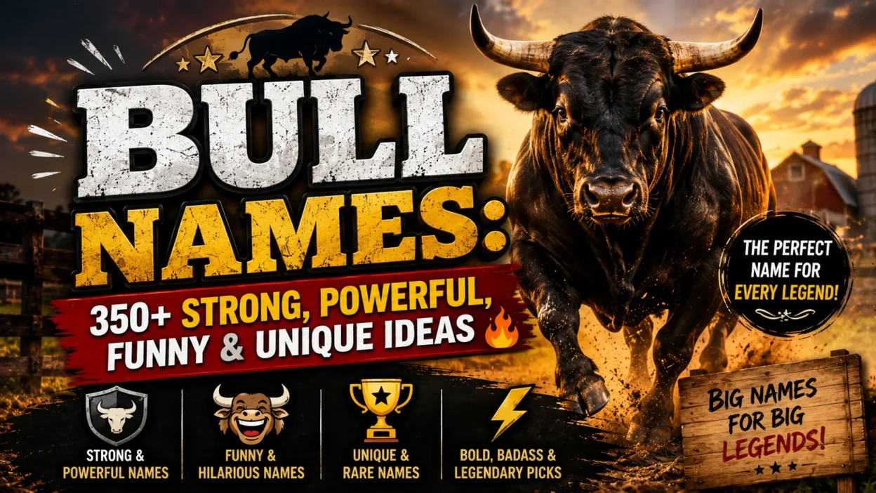 Bull Names 350+Strong, Powerful, Funny & Unique Ideas 🐂🔥
