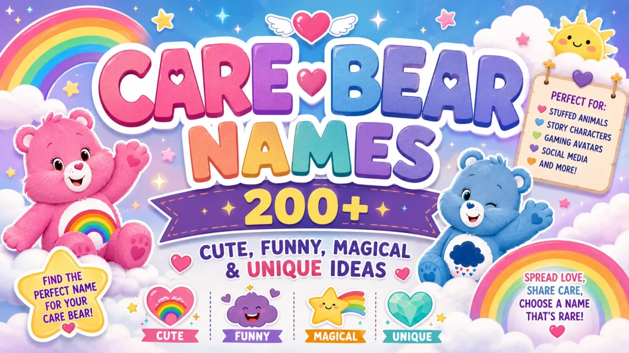 Care Bear Names 200+ Cute, Funny, Magical & Unique Ideas