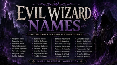 Evil Wizard Names Sinister Names for Your Ultimate Villain