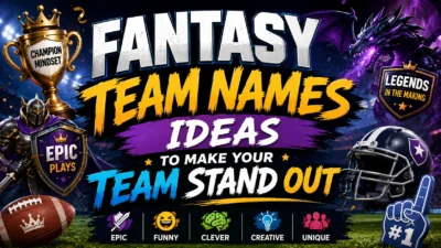 Fantasy Team Names Ideas to Make Your Team Stand Out