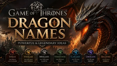 Game of Thrones Dragon Names Powerful & Legendary Ideas
