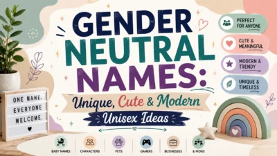 Gender Neutral Names Unique, Cute & Modern Unisex Ideas