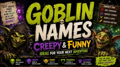 Goblin Names Creepy & Funny Ideas for Your Next Adventure