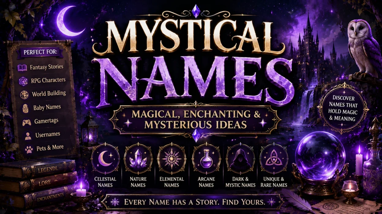Mystical Names Magical, Enchanting & Mysterious Ideas🔮