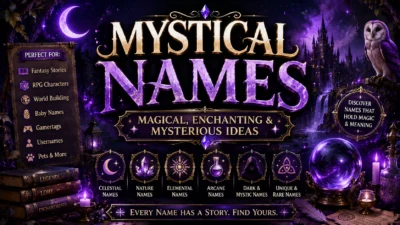 Mystical Names Magical, Enchanting & Mysterious Ideas🔮