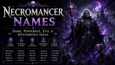 Necromancer Names Dark, Powerful, Evil & Mysterious Ideas ☠️