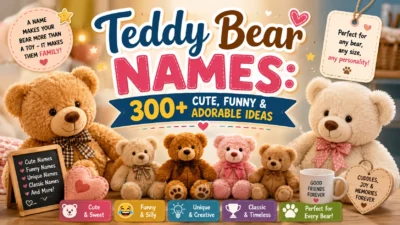 Teddy Bear Names 300+ Cute, Funny & Adorable Ideas