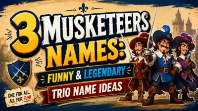 3 Musketeers Names Funny & Legendary Trio Name Ideas