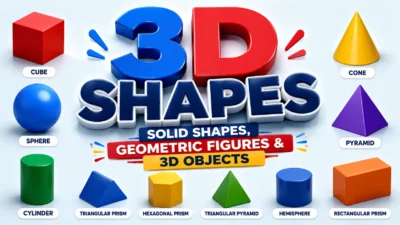 3D Shapes Names Solid Shapes, Geometric Figures & 3D Objects