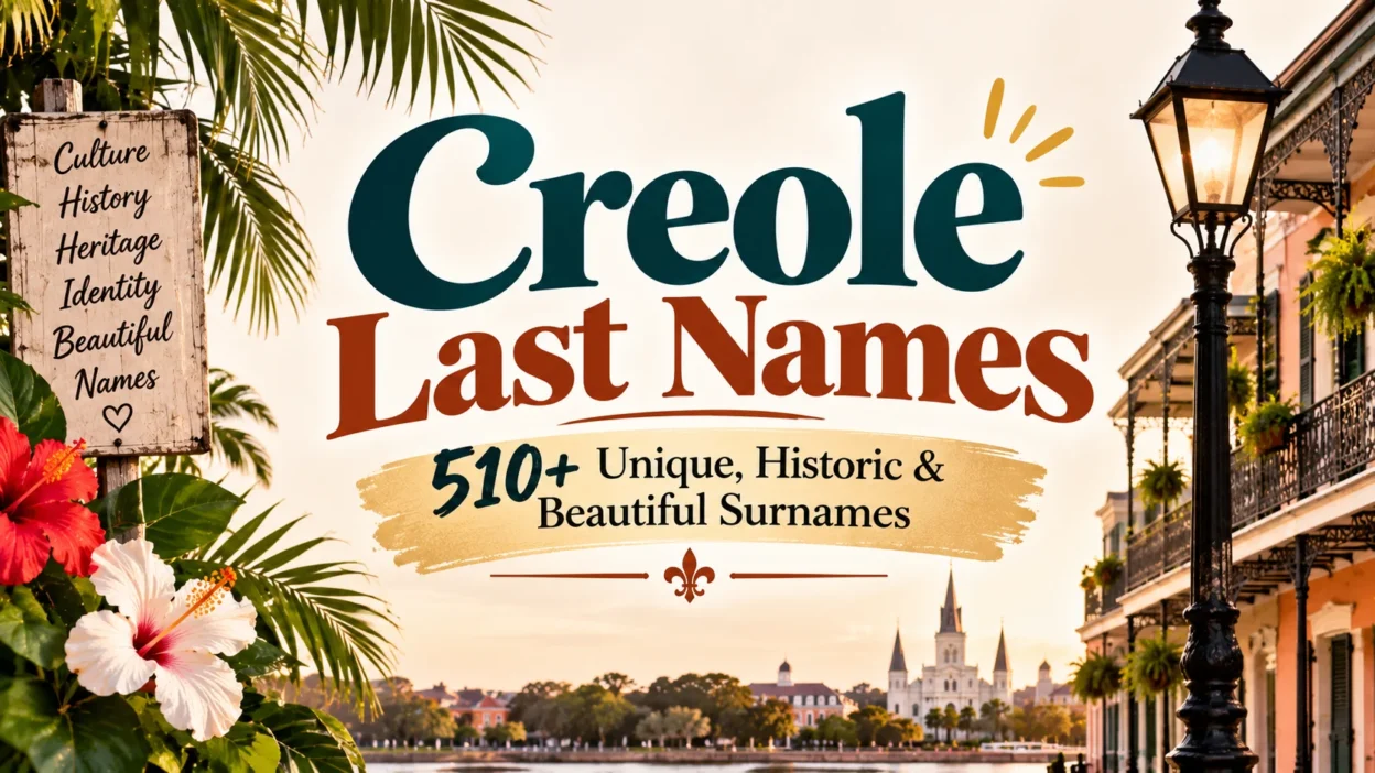 Creole Last Names 510+ Unique, Historic & Beautiful Surnames