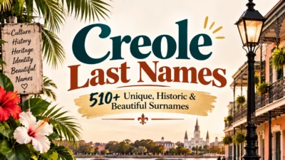 Creole Last Names 510+ Unique, Historic & Beautiful Surnames