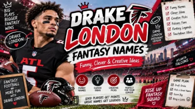 Drake London Fantasy Names Funny, Clever & Creative Ideas