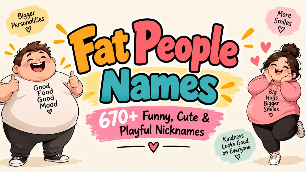 Fat People Names 670+ Funny, Cute & Playful Nicknames