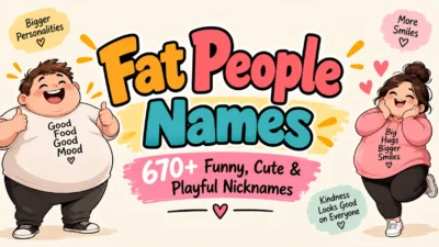 Fat People Names 670+ Funny, Cute & Playful Nicknames