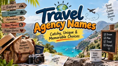 Travel Agency Names Catchy, Unique & Memorable Choices