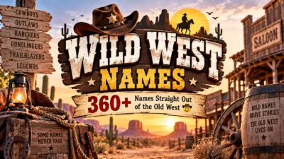 Wild West Names 360+ Names Straight Out of the Old West 🤠